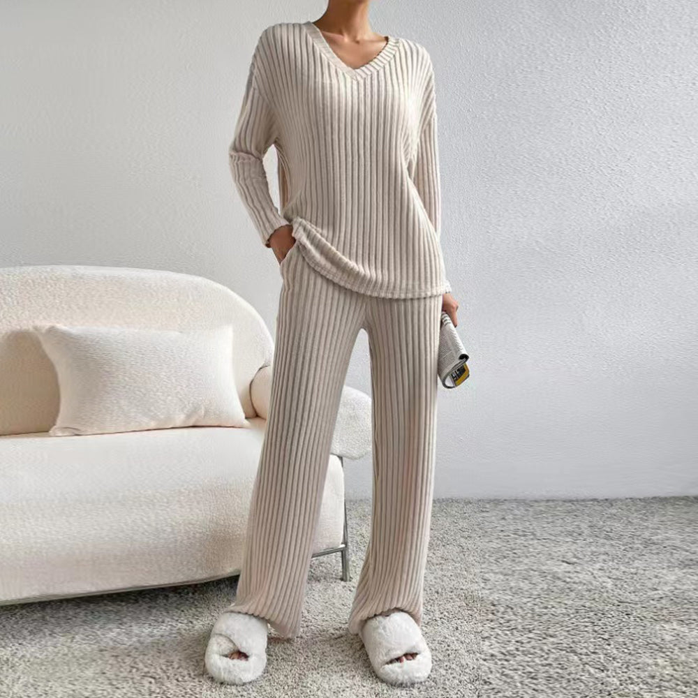 Jefa- Damski dzianinowy komplet na zimę