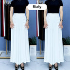 NOMITA - Stylowe plisowane spodnie z szerokimi nogawkami