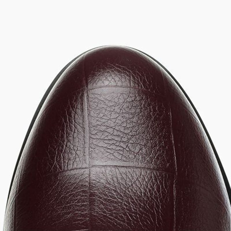 Zniżki - Damskie, jednokolorowe, modne, skórzane buty ortopedyczne na koturnie