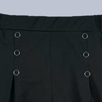 NOMITA - Stylowe plisowane spodnie z szerokimi nogawkami