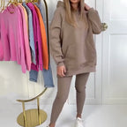 KASIA - Stylowy damski komplet z kapturem i spodniami