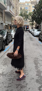 Suma - Sukienka z dzianiny tiulowej