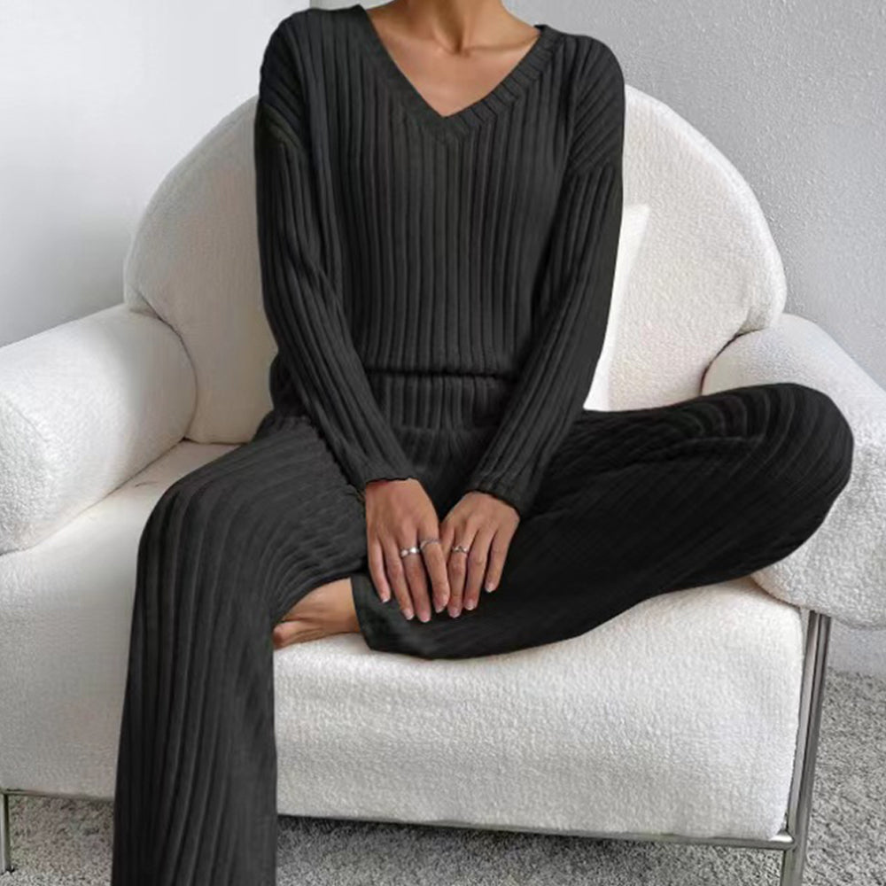 Jefa- Damski dzianinowy komplet na zimę