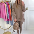 KASIA - Stylowy damski komplet z kapturem i spodniami