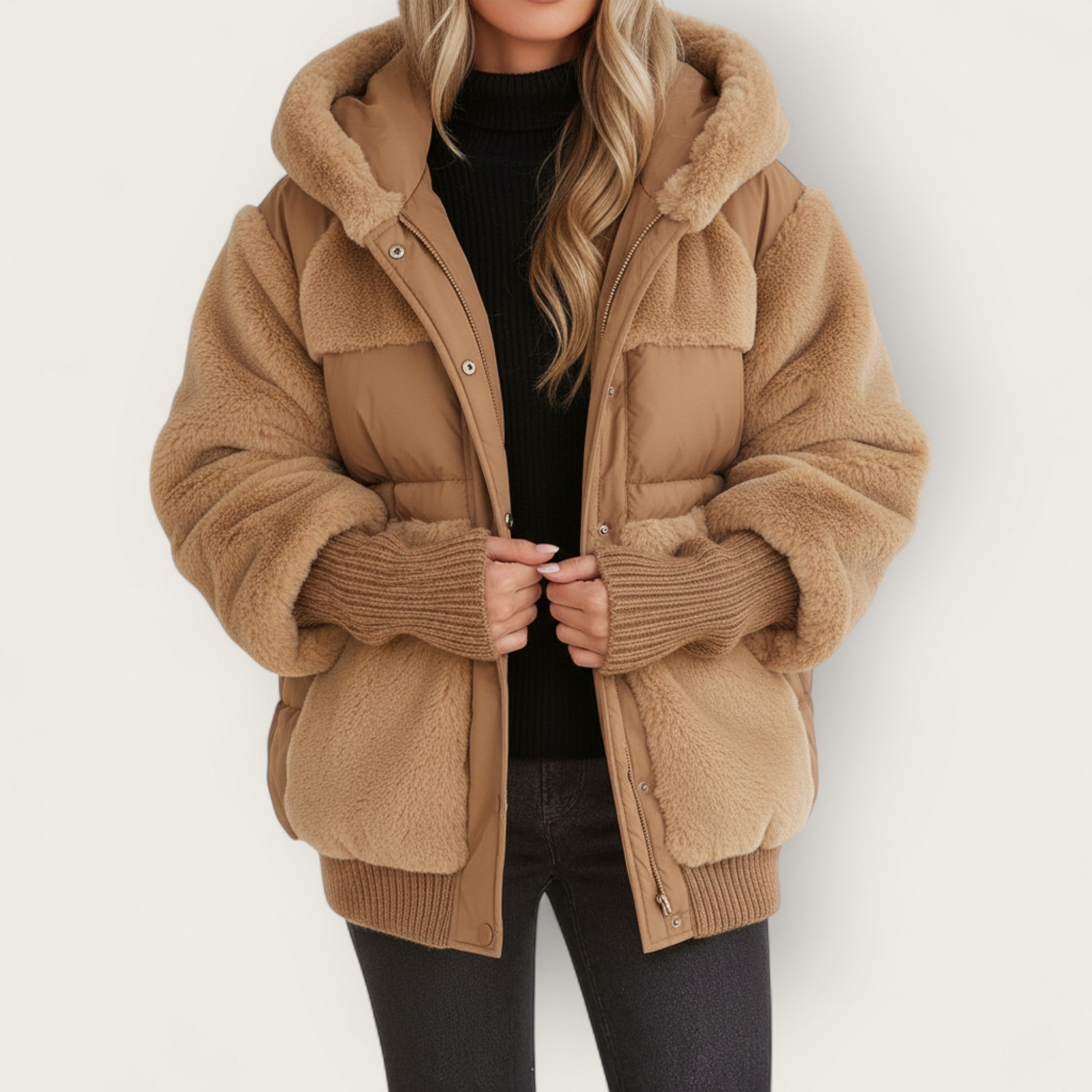 Alena | Puchowa Kurtka Z Kapturem Premium