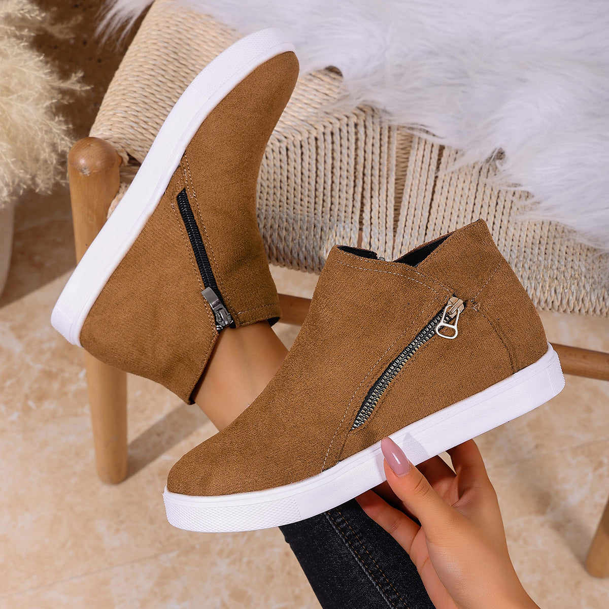 Athenza | Damskie Wysokie Buty Casualowe