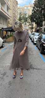 Suma - Sukienka z dzianiny tiulowej