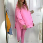 KASIA - Stylowy damski komplet z kapturem i spodniami