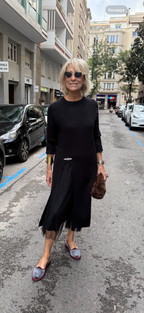 Suma - Sukienka z dzianiny tiulowej