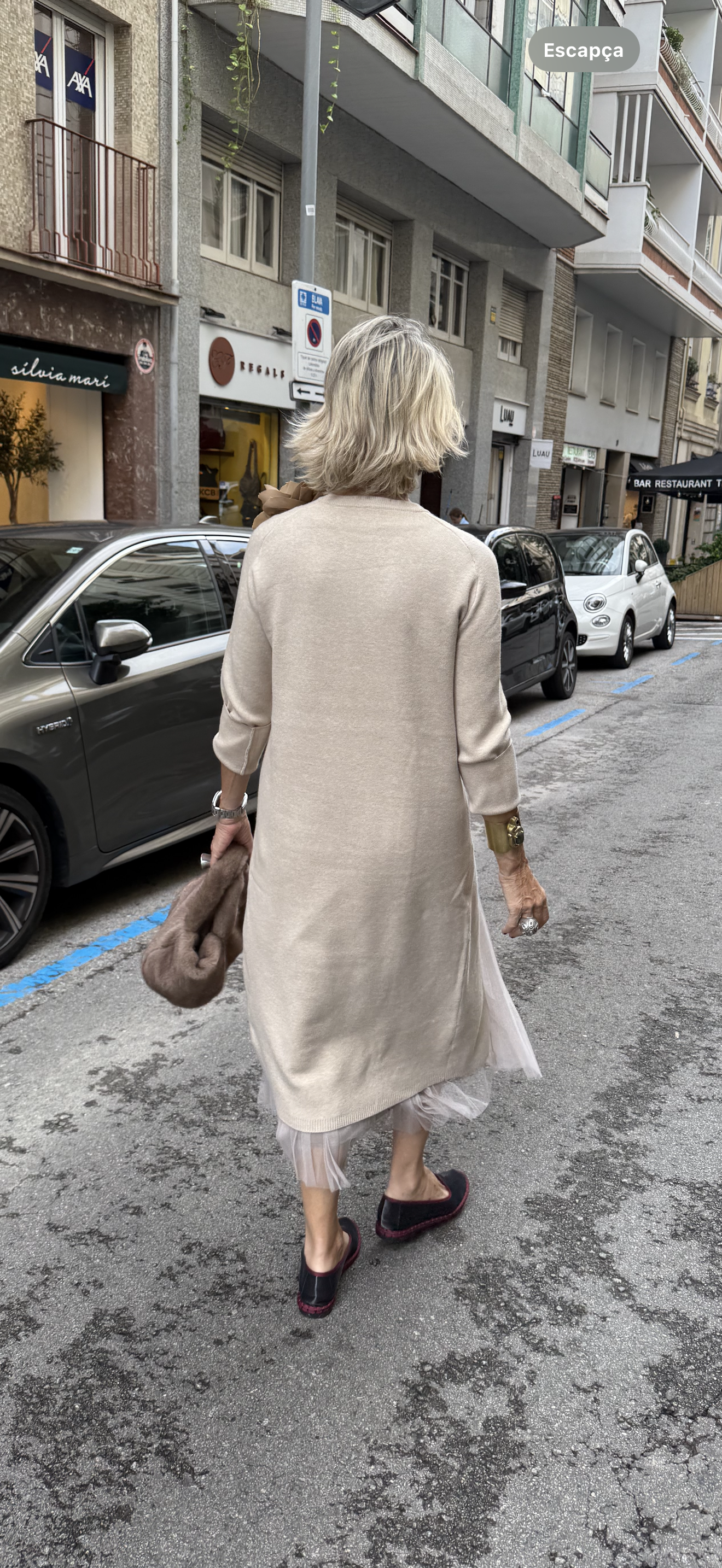 Suma - Sukienka z dzianiny tiulowej