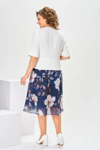 PRIYU- [S-5XL]Wysokiej jakości sukienka z bawełny i jedwabiu