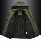 Orys | Ciepła Wełniana Kurtka Zimowa Męska